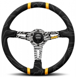 Volant Momo Ultra 350mm - černý/žlutý - semiš