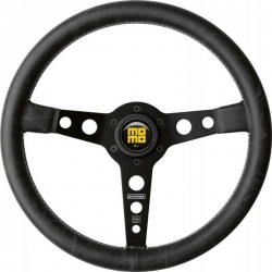 Volant Momo Heritage Line Prototipo 350mm - černý/černý - kůže