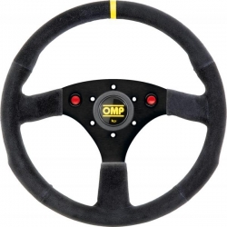 Volant OMP 320SP 320mm - černý/černý - semiš 
