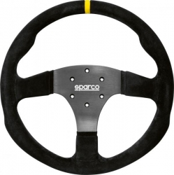 Volant Sparco R350 350mm - černý/černý - semiš