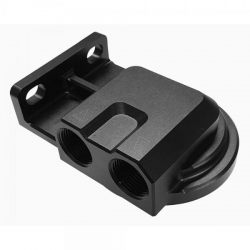 Externí relokační držák olejového filtru Mocal - 2x vývody M22 x 1.5