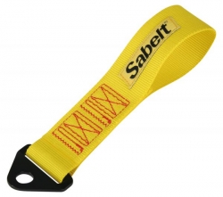 Přední odtahové oko textilní Sabelt - žlutá