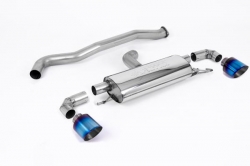 Particulate filter back výfuk Milltek Toyota Yaris GR 1.6T filtr OPF/GPF (20-) - verze bez rezonátoru - koncovky titanové modré