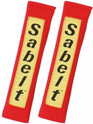 Návleky na bezpečnostní pásy Sabelt červené - 50mm