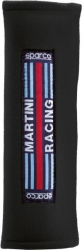 Návleky na bezpečnostní pásy Sparco Martini Racing černé - 76mm