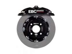 Přední a zadní brzdový kit 300mm EBC pro Ford Fiesta ST Mk7 1.6 Turbo 182PS (12-17) - černá