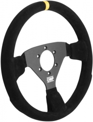 Volant OMP 320 Rally 320mm - černý/černý - semiš
