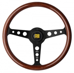 Volant Momo Heritage Line Indy 350mm - černý/dřevěný