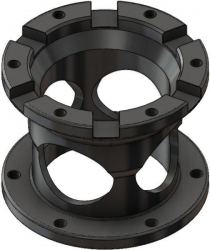Prodloužení náby volantu OMP pevné 20mm - stříbrná