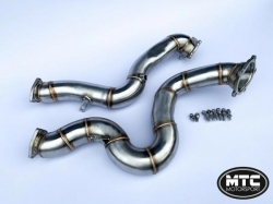 Downpipes s náhradami katalyzátorů MTC Motorsport Audi RS6 C7/C7.5 4G Avant 4.0 TFSI V8 (13-18) - 76mm