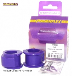 Silentbloky Powerflex Audi 80/90 Avant Quattro (92-96) / S2 B4 / RS2 B4 Front Anti Roll Bar Mount 24mm (2)
