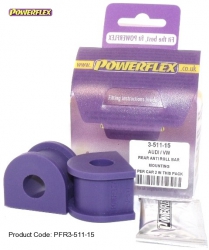 Silentbloky Powerflex Audi 80/90 Avant Quattro (92-96) / S2 B4 / RS2 B4 Rear Anti Roll Bar Mount 15mm (10)