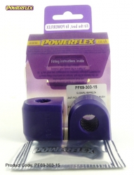 Silentbloky Powerflex Subaru Legacy BD/BG (93-99) Rear Anti Roll Bar To Chassis Bush 15mm (9)