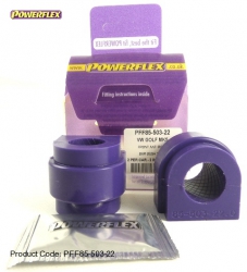 Silentbloky Powerflex VW Golf 5 1K včetně GTI/R32 (04-) Front Anti Roll Bar Bush 22,5mm (3)