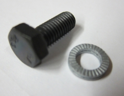 Pevnostní šroub M8 x 20mm s podložkou nordlock pro Garrett GT turba
