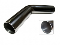 Hliníkové (Alu) koleno 45° - průměr 45mm (1,75 palce) - délka 60cm