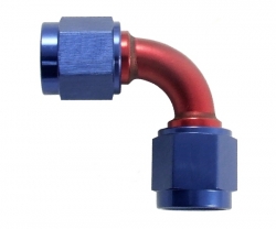 Spojovací fitinka koleno 90° D-10 (AN10) 7/8x14-UNF - D-10 (AN10) 7/8x14-UNF samice-samice