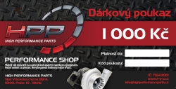 Darkový poukaz HPP na nákup zboží v hodnotě 1000Kč