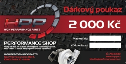 Darkový poukaz HPP na nákup zboží v hodnotě 2000Kč