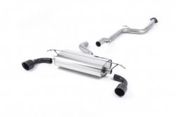 Catback výfuk Milltek Ford Focus Mk2 ST 225 (05-10) - verze bez rezonátoru - koncovky černé GT
