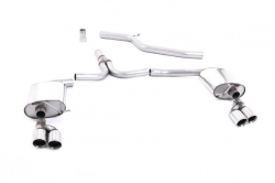 Catback výfuk Milltek Audi A5 Coupe 2.0 TDi (07-16) - koncovky leštěné Quad