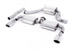 Catback výfuk Milltek VW Scirocco Mk3 R (09-16) - verze s rezonátorem - koncovky leštěné Oval (homologace)
