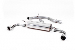 Catback výfuk Milltek VW Golf 6 GTi 2.0 TFSI 210PS (09-13) - verze bez rezonátoru - koncovky leštěné 100mm GT