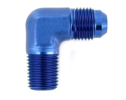 Redukční fitinka koleno 90° D-04 (AN4) 7/16x20-UNF - 1/8-NPT