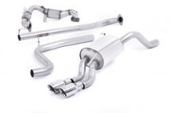 Turboback výfuk Milltek Ford Fiesta Mk6 1.0T EcoBoost 100-140PS (13-17) - verze bez rezonátoru - koncovka leštěná