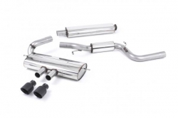 Catback výfuk Milltek Ford Focus Mk3 ST 2.0 EcoBoost 5-dv. hatchback (12-) - verze s rezonátorem - koncovky černé (homologace)