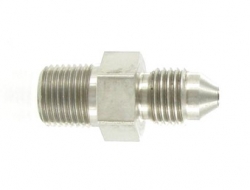 Propojovací adaptér rovný D-03 (AN3) 3/8x24-UNF - 1/8-NPT - samec - nerezový