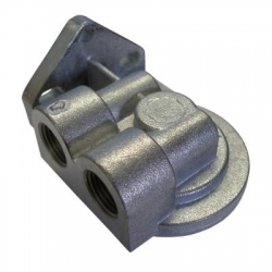 Externí relokační držák olejového filtru Mocal - 2x vývody 1/2-BSP
