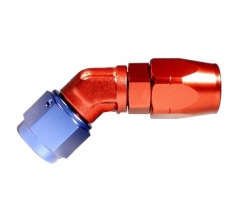 Fitinka koleno 45° D-06 (AN6) 9/16x18-UNF - cutter-system - šroubovací (zesílená s ostrým úhlem)