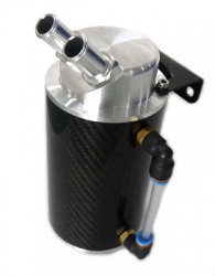 Oil catch tank Sgear - 2x vývod - objem 0,5l - karbonový