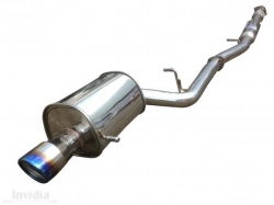 Catback výfuk Invidia typ Q300 pro Subaru Impreza GD WRX/STi (01-07) - homologace (titan look koncovka)