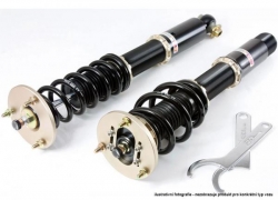Kompletní výškově a tuhostně stavitelný podvozek BC Racing série BR typ RA pro BMW 3-Series E30 s uchycením př. tlumiče 51,1mm včetně M3 (84-91)