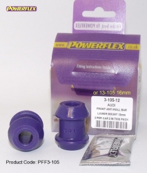 Silentbloky Powerflex Audi 80 / 90 Avant (73-96) Front Outer Roll Bar Mount Lower 16mm (3)