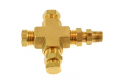 T adaptér Depo Racing 1/8-NPT na přídavný senzor