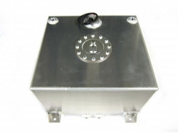 Závodní celohliníková palivová nádrž 60l (racing fuel tank) se senzorem na ukazatel stavu paliva (full billet)