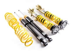 Výškově a tuhostně stavitelný podvozek s unibalovým horním uložením ST Suspensions pro Audi A3 (8P) Hatchback / Sportback, uchycení př. tlumiče 55mm, r.v. od 03/03, se zatížením PN do 1035Kg