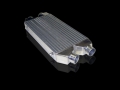 Intercooler FMIC 760 x 280 x 75mm (560 x 280 x 75mm) bi-turbo - výstupy 66mm