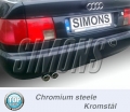 Koncový tlumič výfuku Simons Audi 100 Sedan/Avant 2.0/2.3 (91-94) - homologace