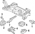 Držák motoru pravý Vibra-Technics Audi A3 8P 2.0 TFSi (03-) - závodní