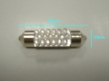 Sufitová žárovka 211 / 212 18x SMD 39mm jiskřivě modrá