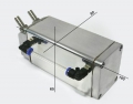 Oil catch tank - 2x vývod - objem 0,75l
