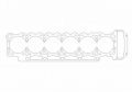 Těsnění pod hlavu Athena pro BMW E24 635csi / E32 735i / E34 535i M30 B35 (80-82) - vrtání 95,6mm / tloušťka 2mm (měděné)