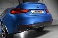 Catback výfuk Milltek BMW 4-Series F32 428i Coupe manual N20 (14-19) - verze bez rezonátoru - koncovka leštěná