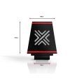 Univerzální sportovní filtr Pipercross výška 150mm x šířka 100mm - průměr 50mm (sportovní pěna)