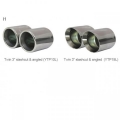 Catback výfuk Cobra Sport Audi A3 8P 3.2 V6 Quattro 3/5dv. (03-12) - verze s rezonátorem
