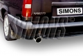 Catback výfuk Simons Volvo 850 GLE/GLT Turbo sedan/kombi (94-96) - homologace